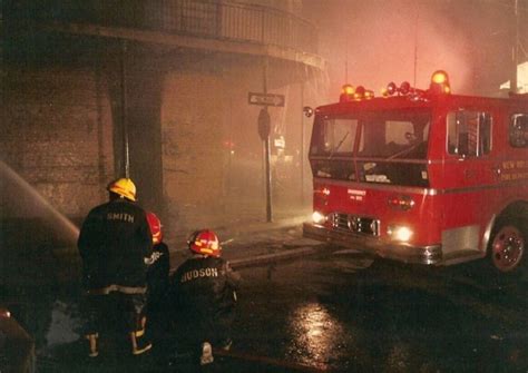 Fire Engines Photos - New Orleans Fire Department Action 1989