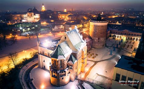 Lublin Poland Polish Cityscape Tourism Tourist Europe Castle Lights ...