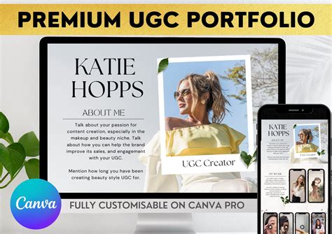 Pin on UGC Canva Portfolio Templates