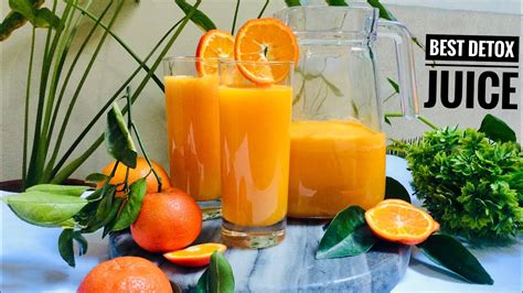 Healthy Orange Ginger Detox Juice || Homemade Refreshing Orange Juice For Weight Loss - YouTube