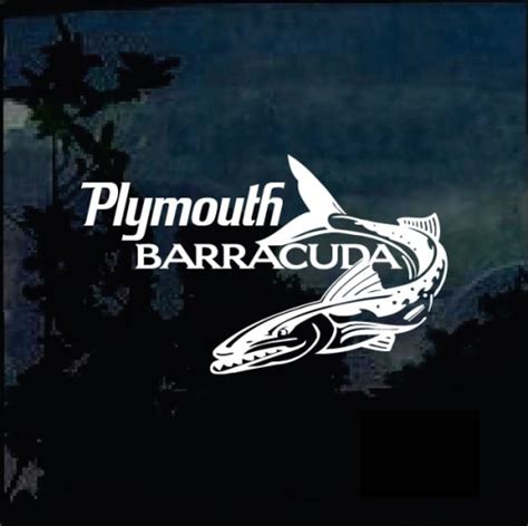 Plymouth Cuda Barracuda Window Decal Sticker | Custom Made In the USA | Fast Shipping