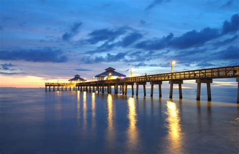 Pier At Sunset In Naples, Florida - 772Living