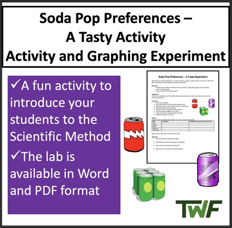 Soda Pop Preferences - Scientific Method Lesson Included by Teach Simple