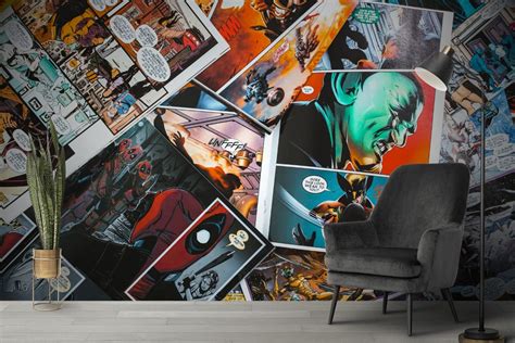 Comic Collage, Batman Wallpaper - Magic Decor