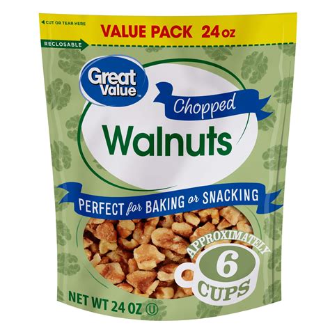 Great Value Chopped Walnuts, 24 oz - Walmart.com