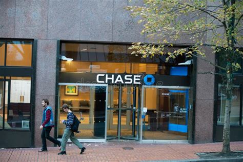 Chase Bank Office Branch Entrance Editorial Photography - Image of ...