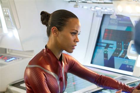 Zoe Saldana Star Trek Uniform