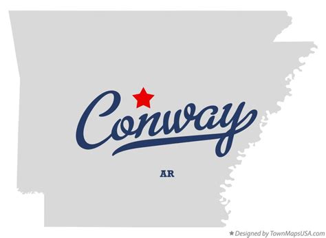 Map of Conway, AR, Arkansas