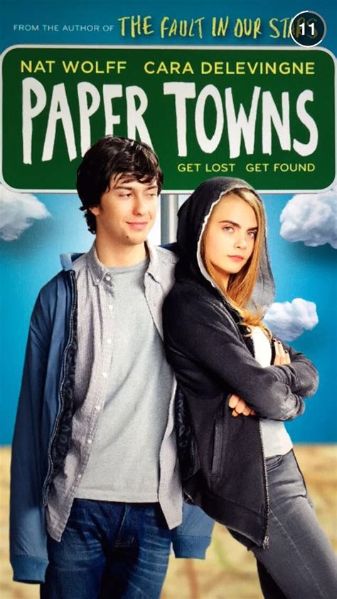 Paper Towns cover -via Papertownsmovie on snapchat | Paper towns, Paper ...