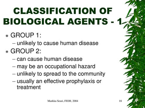 PPT - OCCUPATIONAL INFECTIONS DISEASES AND OTHER DISEASES OF BIOLOGICAL ...