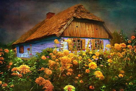 Old House... Painting by Andrzej Szczerski Quaint Cottage, Fairytale Cottage, Country Cottage ...