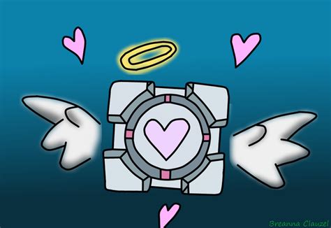 Companion Cube by SpeedyTHhedgehog on DeviantArt