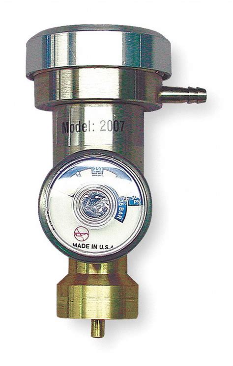 INDUSTRIAL SCIENTIFIC, Gas Regulator, Steel, Gas Cylinder Regulator - 1VL26|18103564 - Grainger