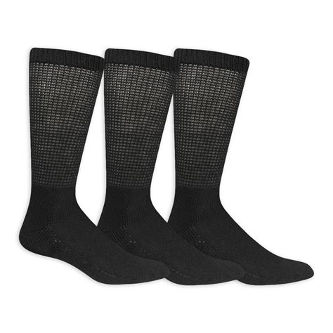 Dr. Scholl's Men's Advanced Relief Gripper Crew Socks 3 Pair Pack - No ...