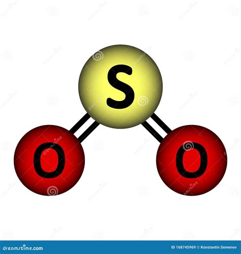 Sulfur Molecule Structure Vector Icon | CartoonDealer.com #168676902