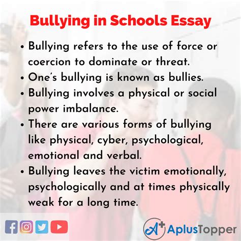 Essay About Bullying In High School – Telegraph