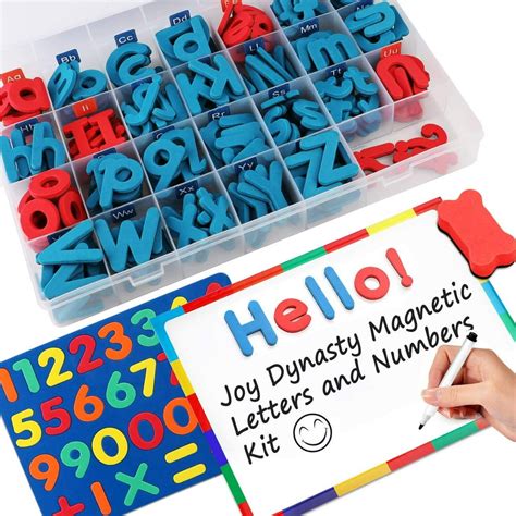 237 Pcs Magnetic Letters and Numbers with Magnetic Board and Storage ...