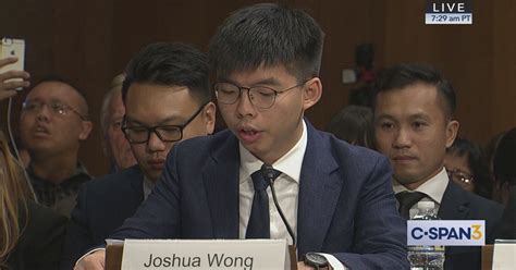 Student Activist Joshua Wong Testifies on Capitol Hill | C-SPAN.org