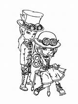Steampunk Coloring Pages sketch template