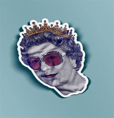 Queen Elizabeth Sticker