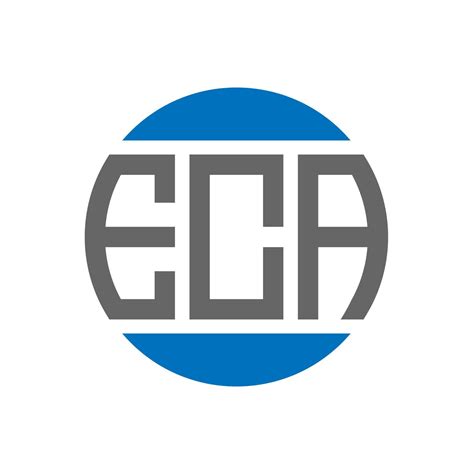 ECA letter logo design on white background. ECA creative initials circle logo concept. ECA ...