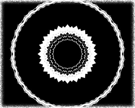 Abstract, Black and White Circles, UK Digital Art by Derek Oldfield ...