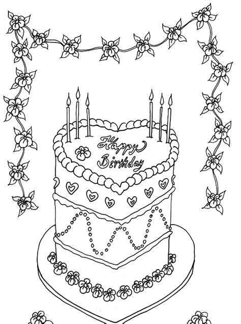 Birthday Cake Drawing Step By Step at GetDrawings | Free download