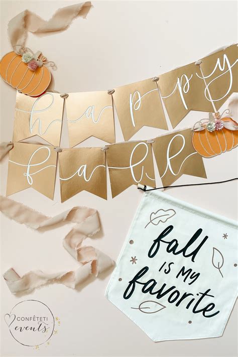 Fall SVG Sign Fall Banner SVG Floral Pumpkin SVG Happy - Etsy