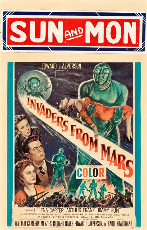 Invaders From Mars 1953 - Primary | Film posters vintage, Helena carter, Window cards