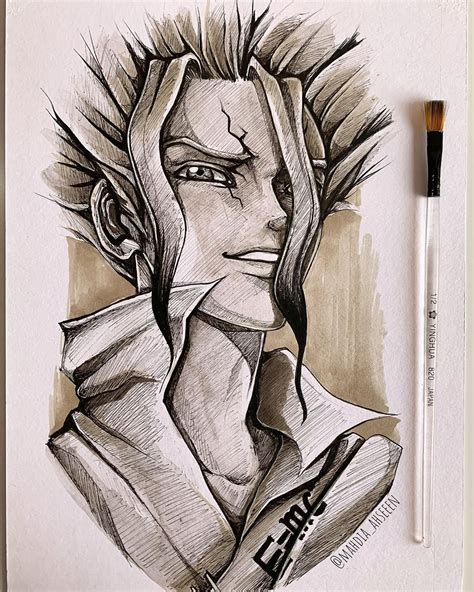 Senku Ishigami Dr. Stone Drawing - Drawing Skill