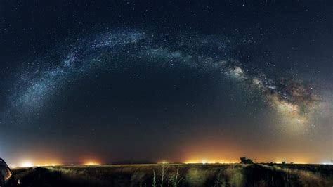 夜晚 星星 弧 星空4K壁纸3840x2160_4K风景图片_墨鱼部落格