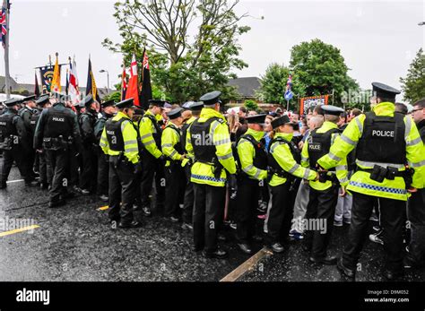 Belfast, Northern Ireland. 21st June 2013. Uniformed police wearing ...