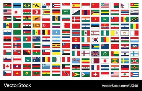 World flags Royalty Free Vector Image - VectorStock