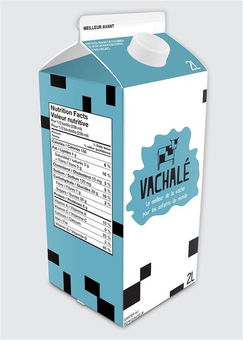 Milk packaging on Behance