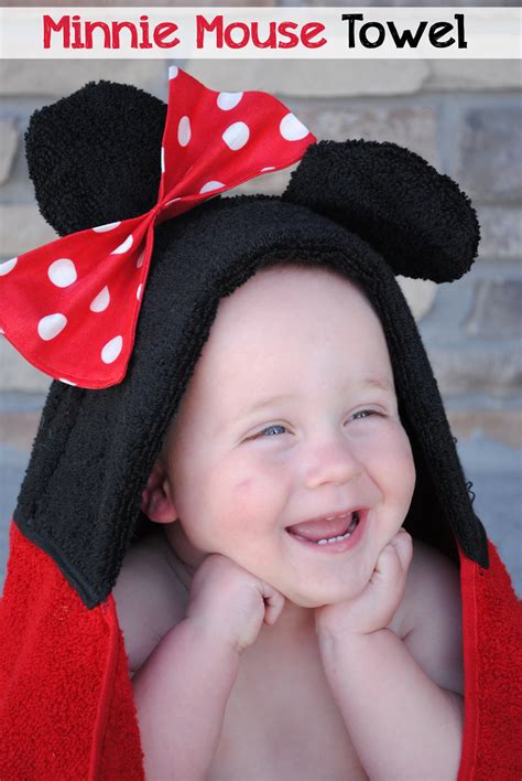 Minnie Mouse Hooded Towel - A Little Tipsy