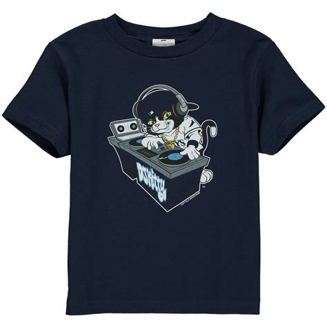 Toddler Tampa Bay Rays Navy DJ Kitty Distressed Mascot T-Shirt