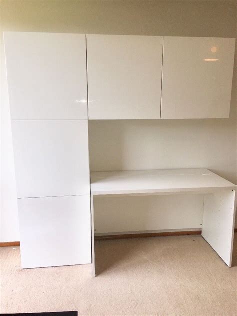 Ikea wall units & desk combination - Besta range | in Grange, Edinburgh | Gumtree