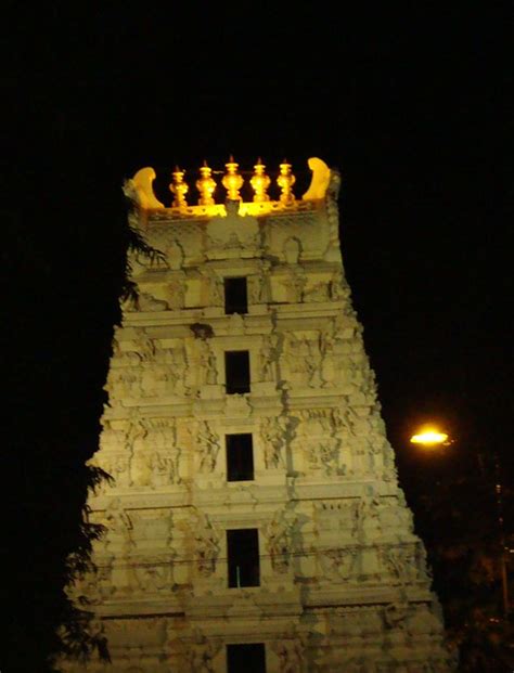 Srisailam Temple.... | View of Srisailam Gopuram during nigh… | By: Rayaprolu | Flickr - Photo ...