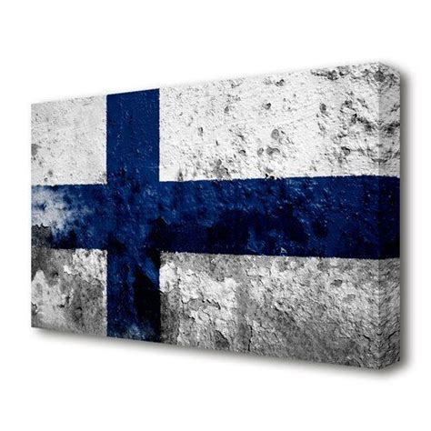 'Finland Flag World Flags' Graphic Art Print on Canvas East Urban Home ...