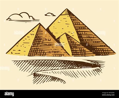 Great pyramid of giza illustration hi-res stock photography and images ...