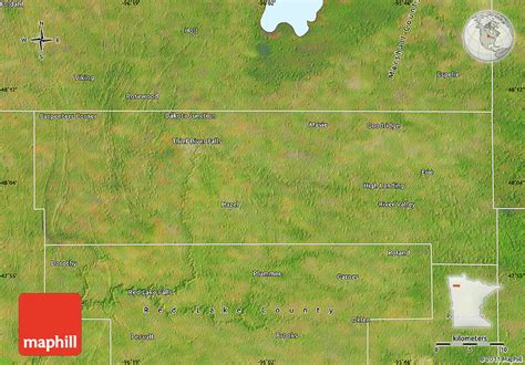 Satellite Map of Pennington County