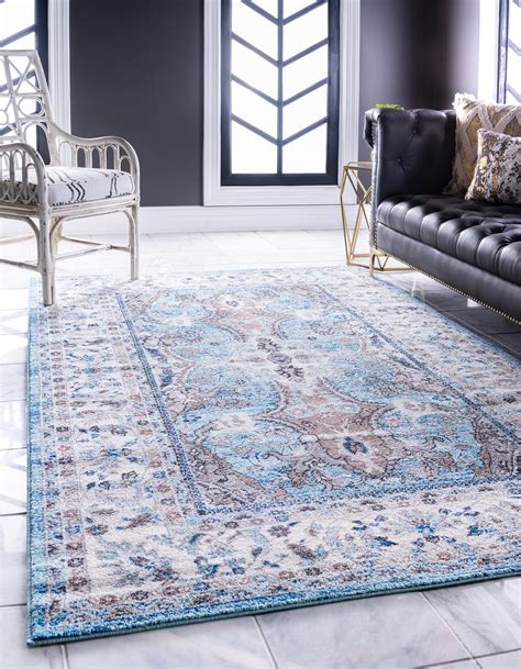 Light Blue 8' x 10' Heritage Rug | eSaleRugs