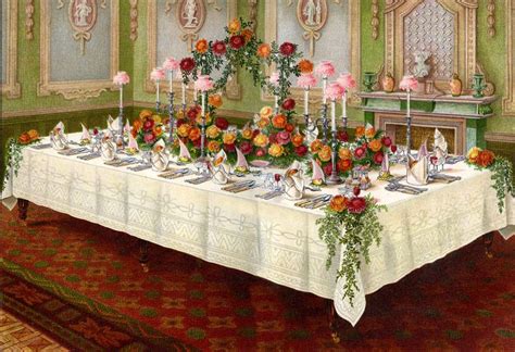 Pin by Becky Grondin on lady dot & foxes | Formal table setting, Formal dinner table, Vintage ...