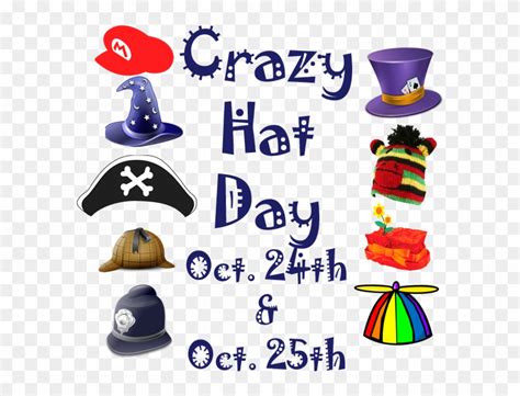 Crazy Hat Day - Crazy Hat Day Clip Art, HD Png Download - 600x600(#1966233) - PngFind