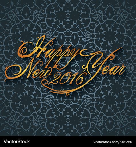 Beautiful elegant text design of happy new year Vector Image