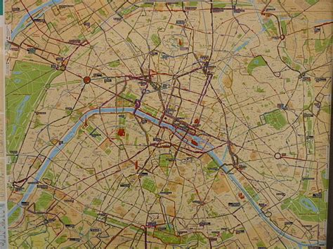 Map of Paris, France