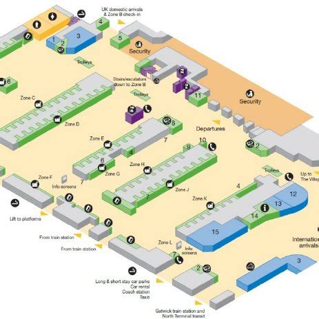 Map Of Gatwick Airport South Terminal - Map Of Campus