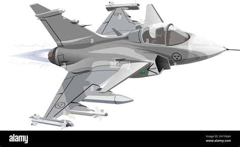 Vector Cartoon Military Jet Fighter Plane. Available EPS-10 vector ...