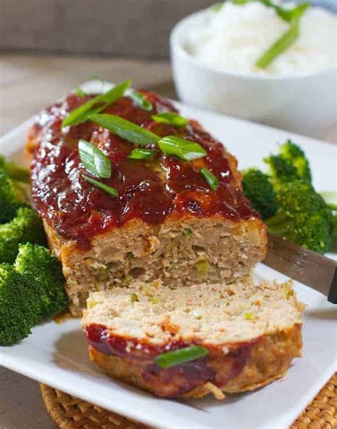 Asian Style Chicken Meatloaf - Laughing Spatula