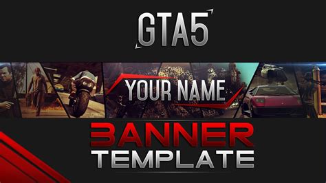 GTA 5 - Banner Template (FREE) - GTA V Download - YouTube